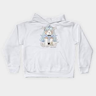 Harlock the Cat Cosplay: Ryuuzaki Umi in armor Kids Hoodie